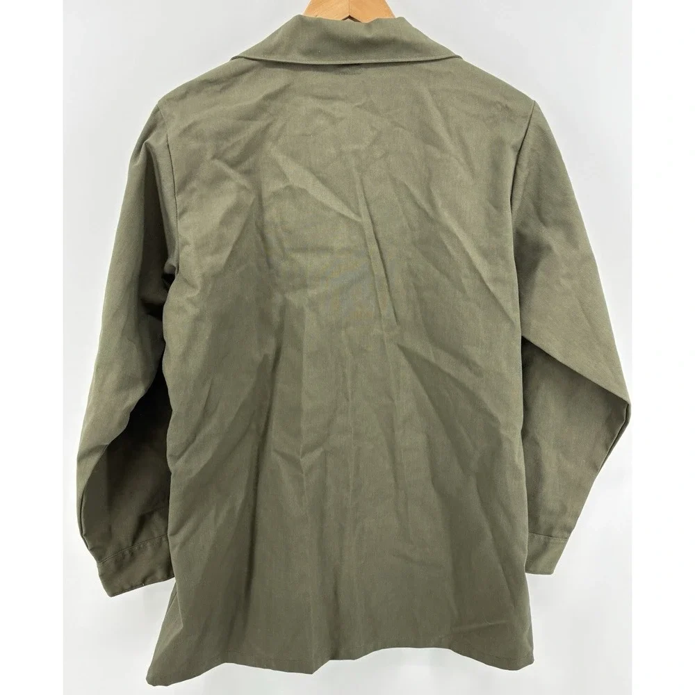 US‎ Army AF OG-507 Utility Shirt Olive Green Military Fatigue Press Vintage NEW